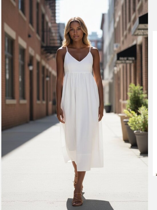 J. McLaughlin Dresses & Skirts - NWT $268 J.McLaughlin Wendy White Linen Cotton Maxi Sundress Medium